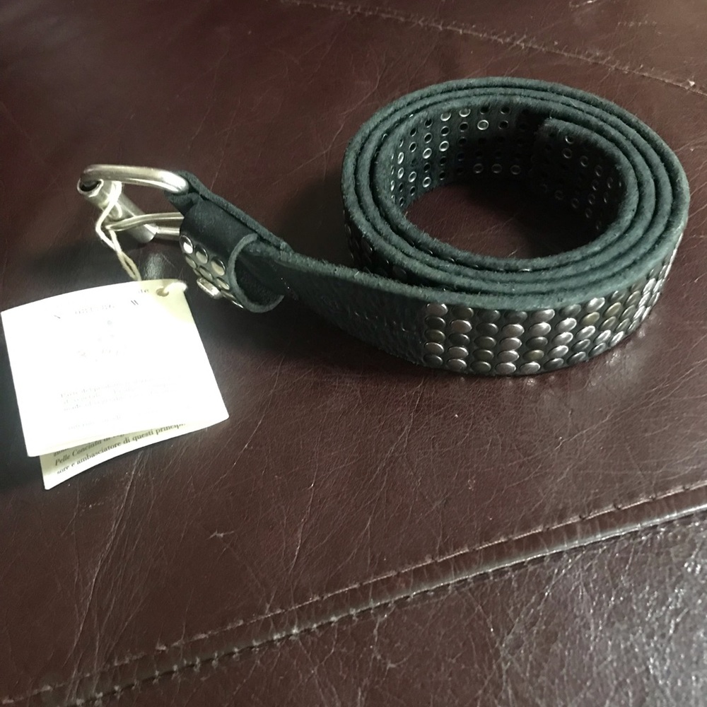 Koru vintage over leather belt.